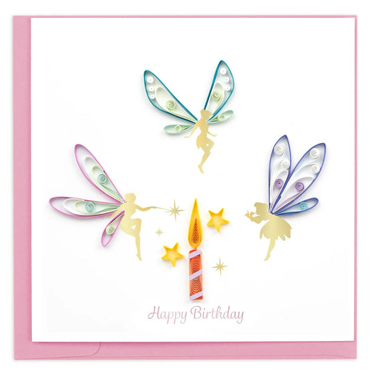 Hadas de cumpleaños de QuillingCard