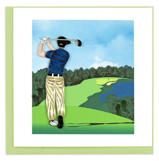 QuillingCard Golfer
