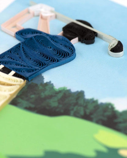QuillingCard Golfer