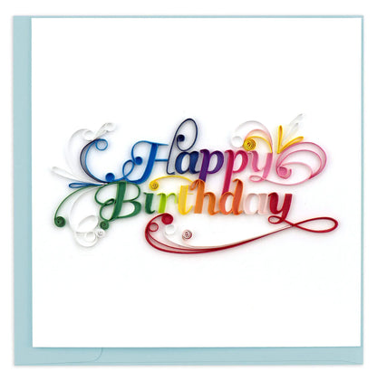 QuillingCard Feliz Cumpleaños