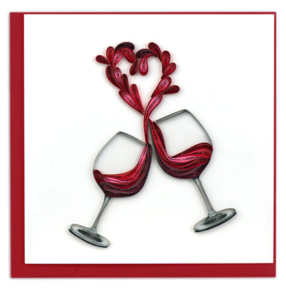 QuillingCard Brindis por el Amor
