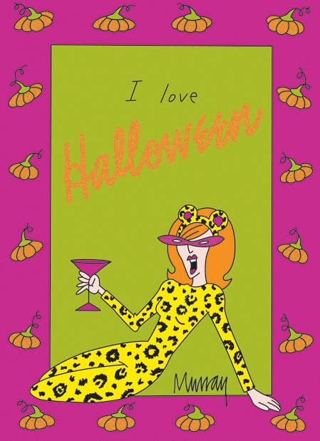 I Love Halloween Greeting Card