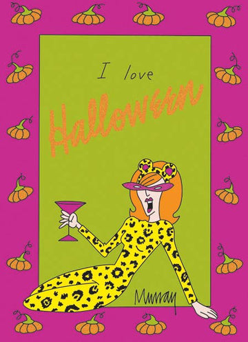 I Love Halloween Greeting Card