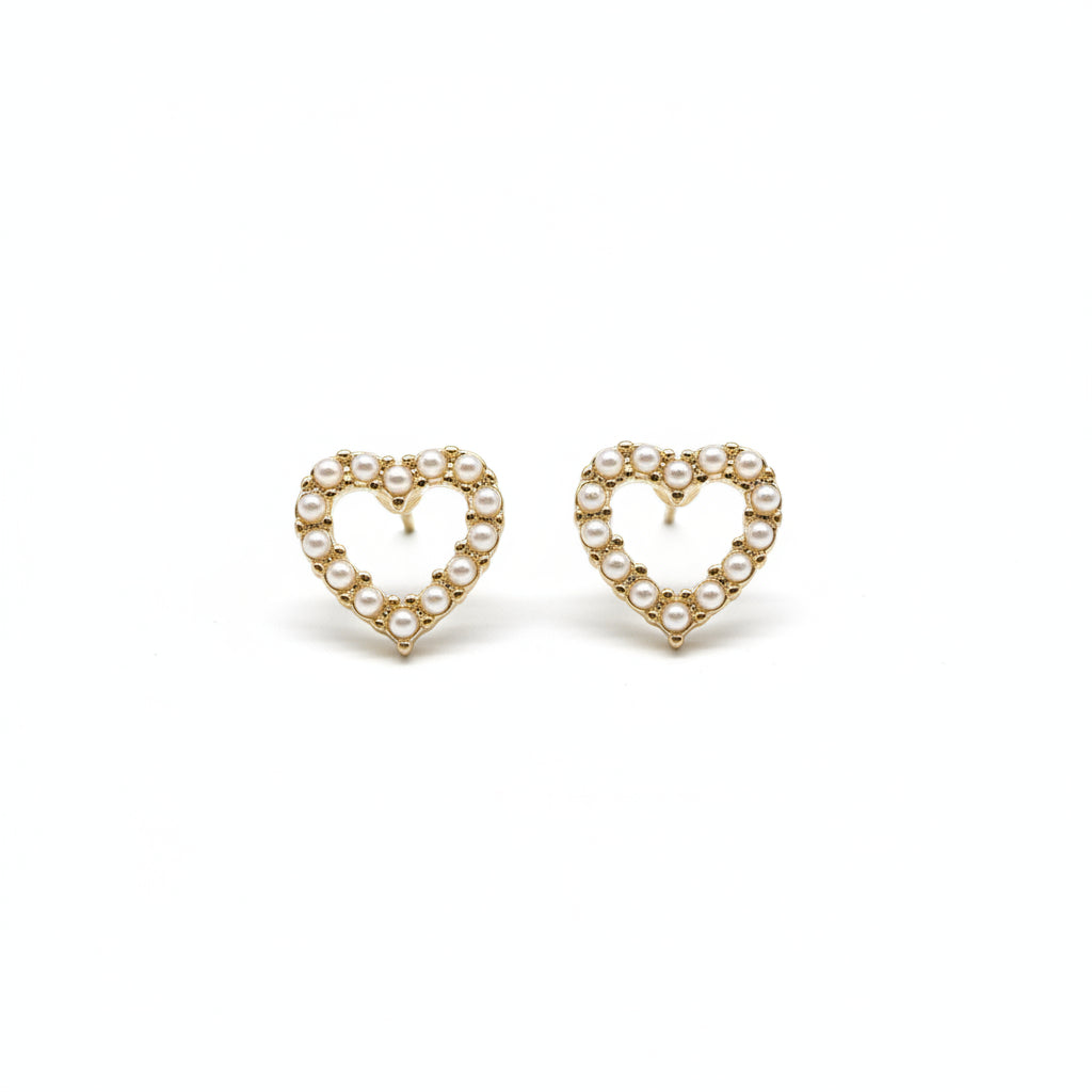 Open pearl hearts