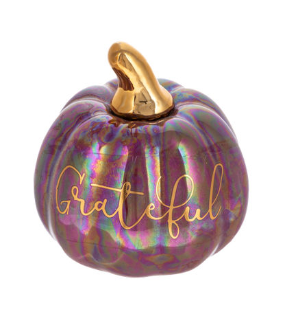 Iridescent Message Pumpkin