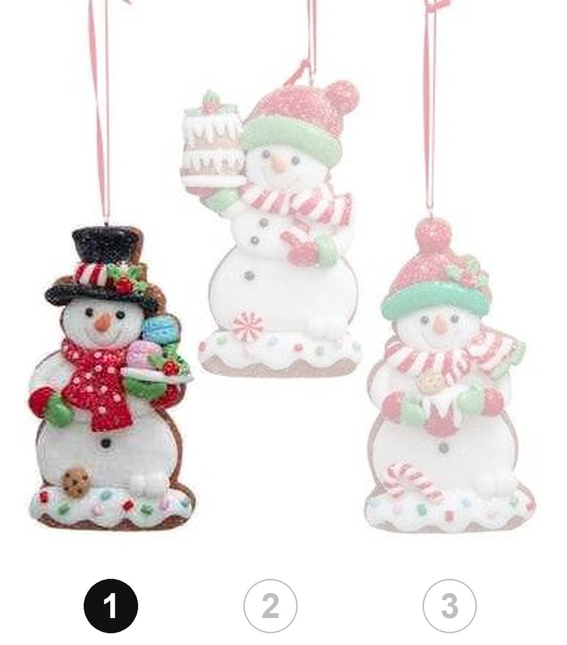 Gingerbread Snowman Cookie Ornament