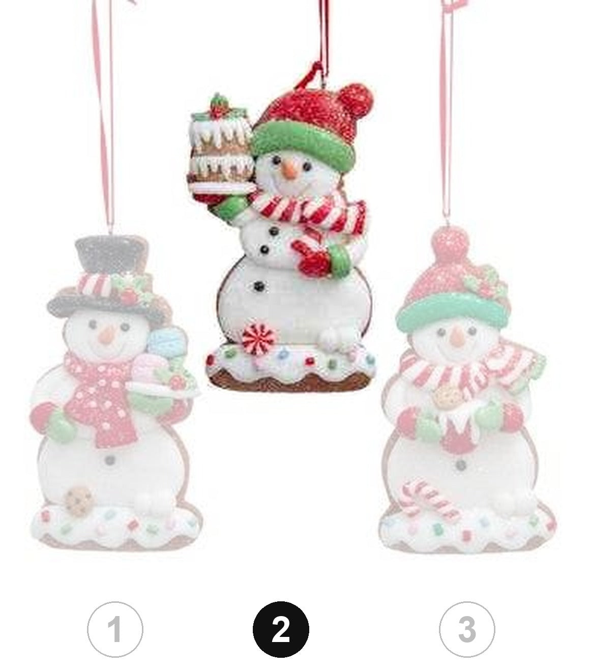 Gingerbread Snowman Cookie Ornament