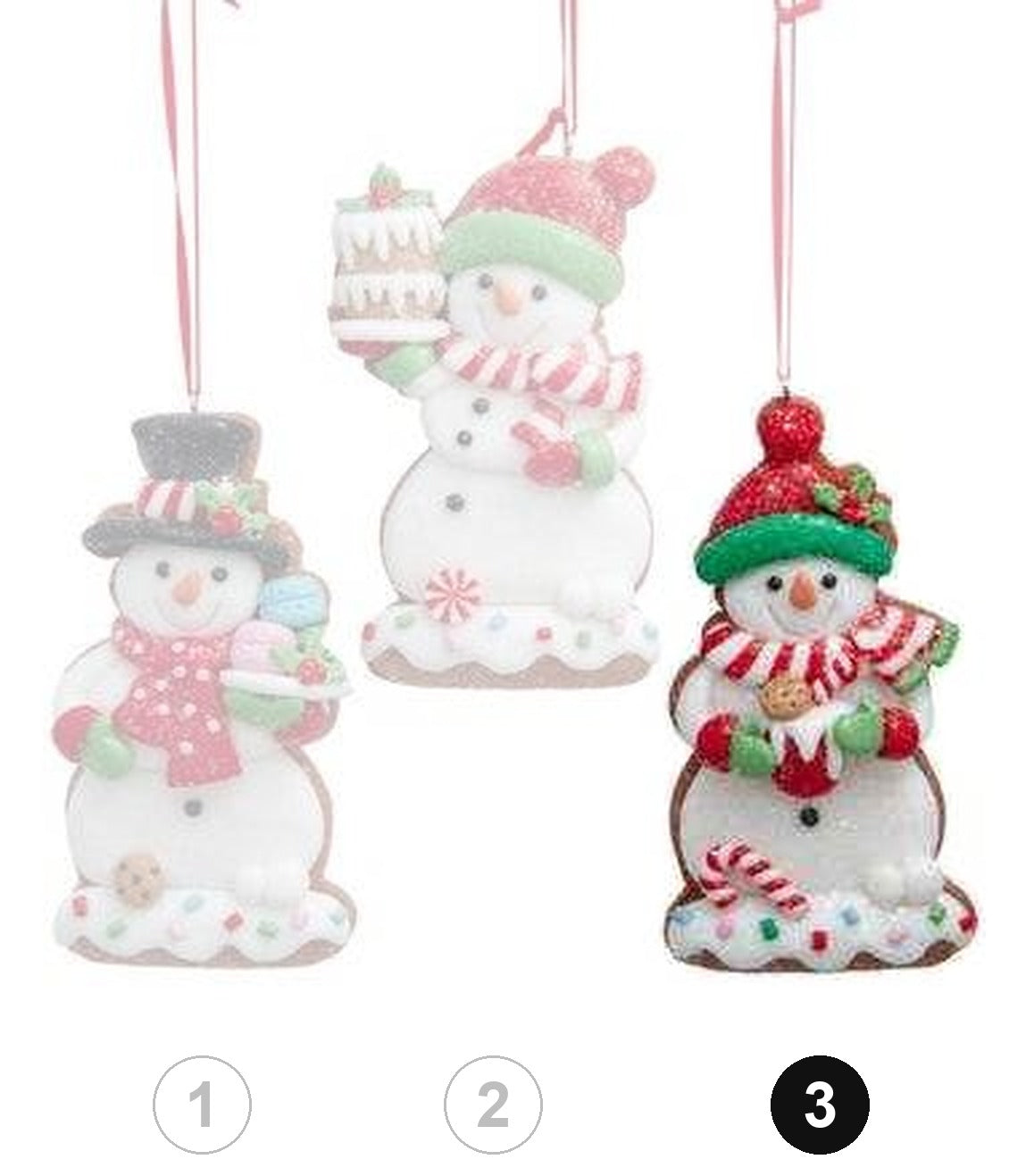 Gingerbread Snowman Cookie Ornament