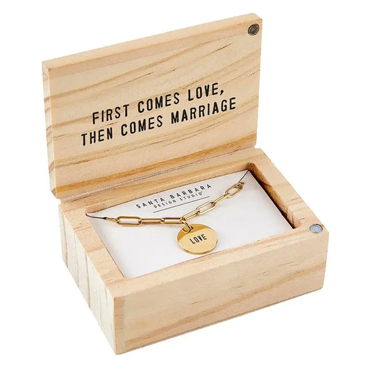 Love Necklace in Wooden Box