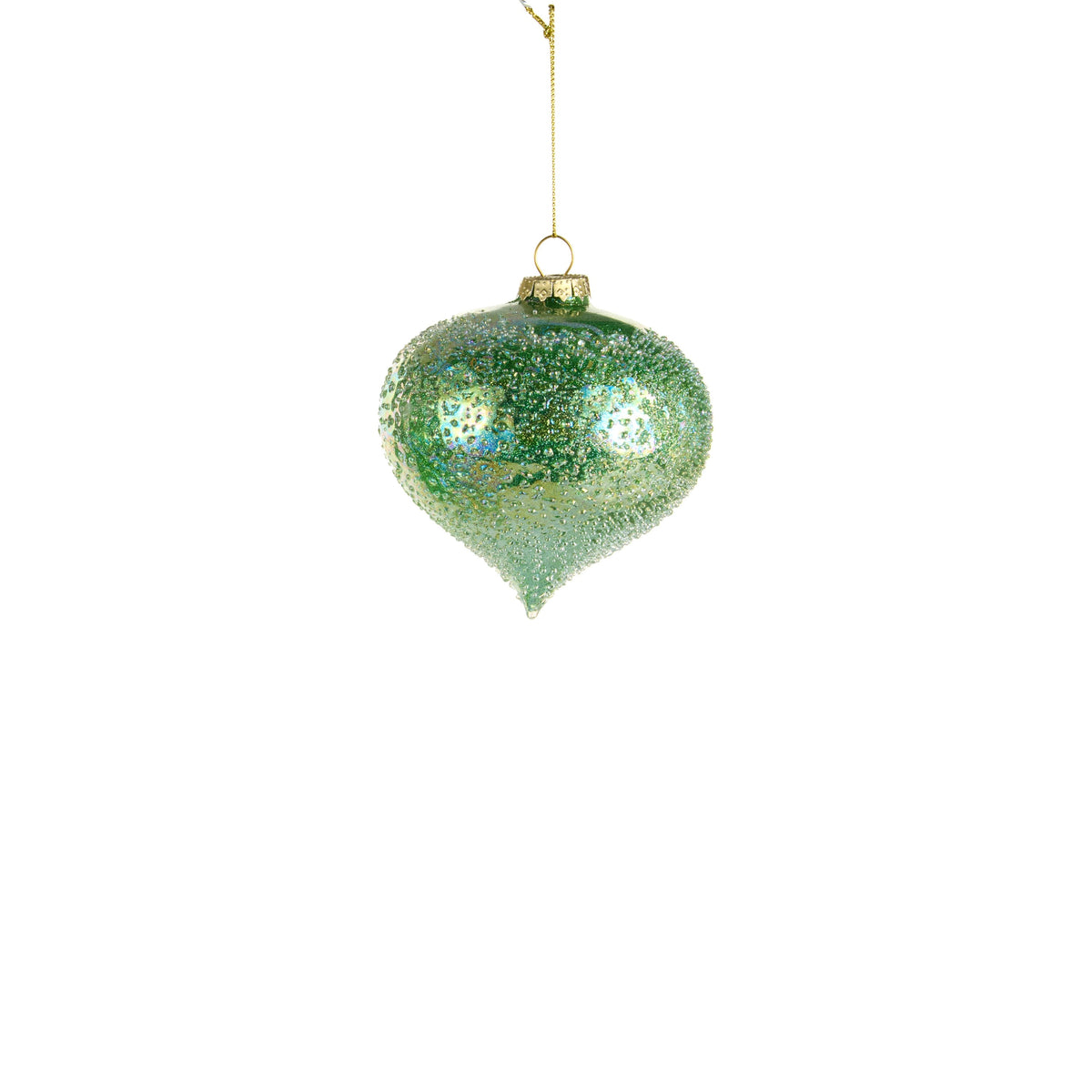 4" Light Green Iced Ornament, Onion