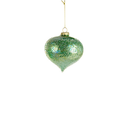 4" Light Green Iced Ornament, Onion