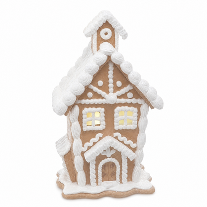 Lighted Gingerbread House, Bell Tower design: a bell tower on the ridge over four lit panes
