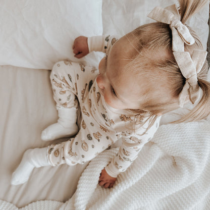 Little Fox Organic Cotton Long Sleeve Pajama Set, view 3