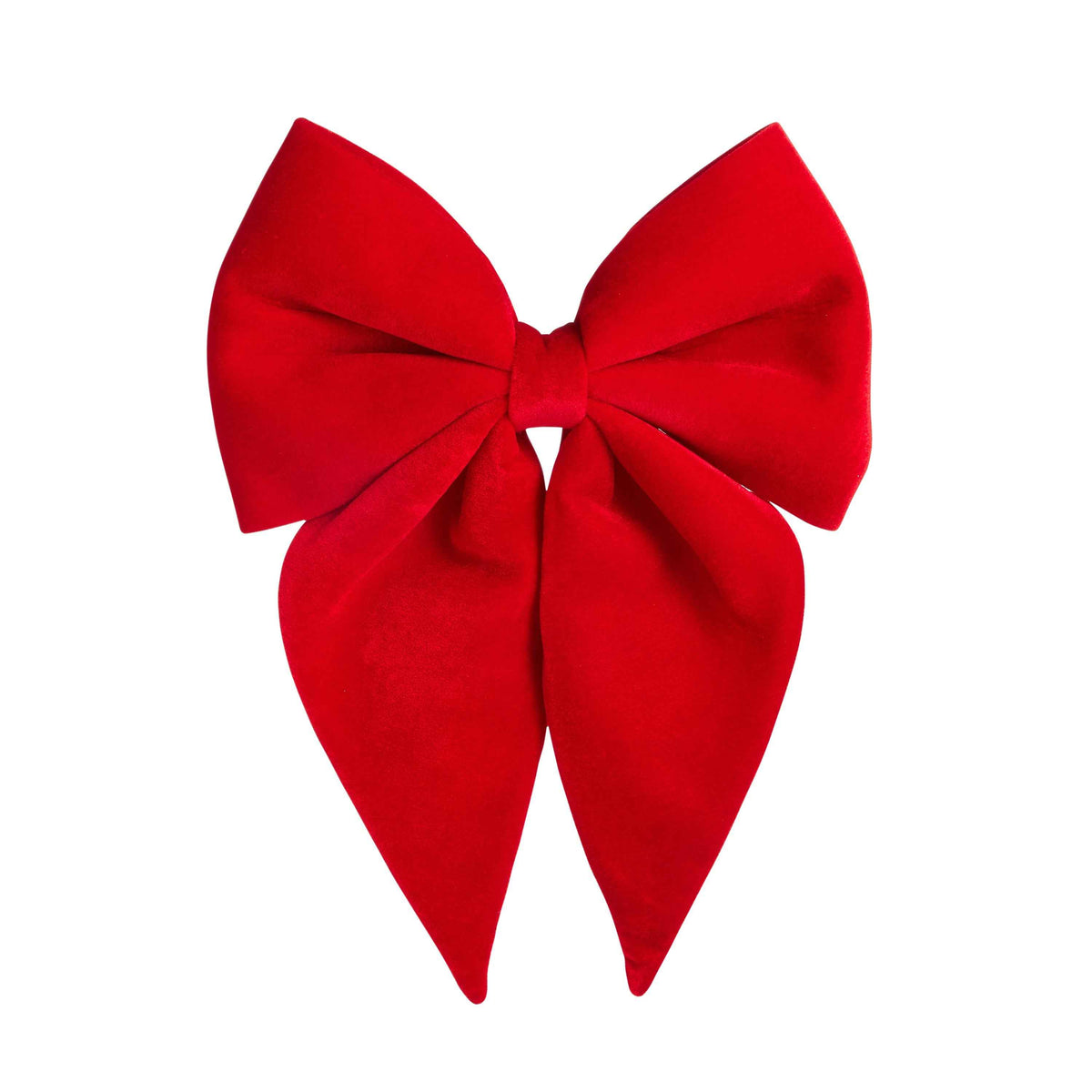 Long-Tail Red Velvet Bow Ornament
