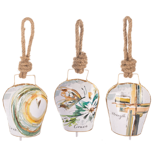 Watercolor Message Wafer Bells