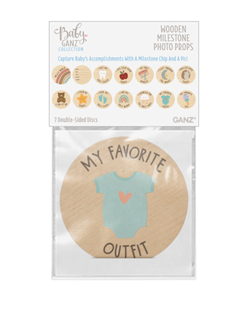 Wooden Milestone Photo Props-7 pc set