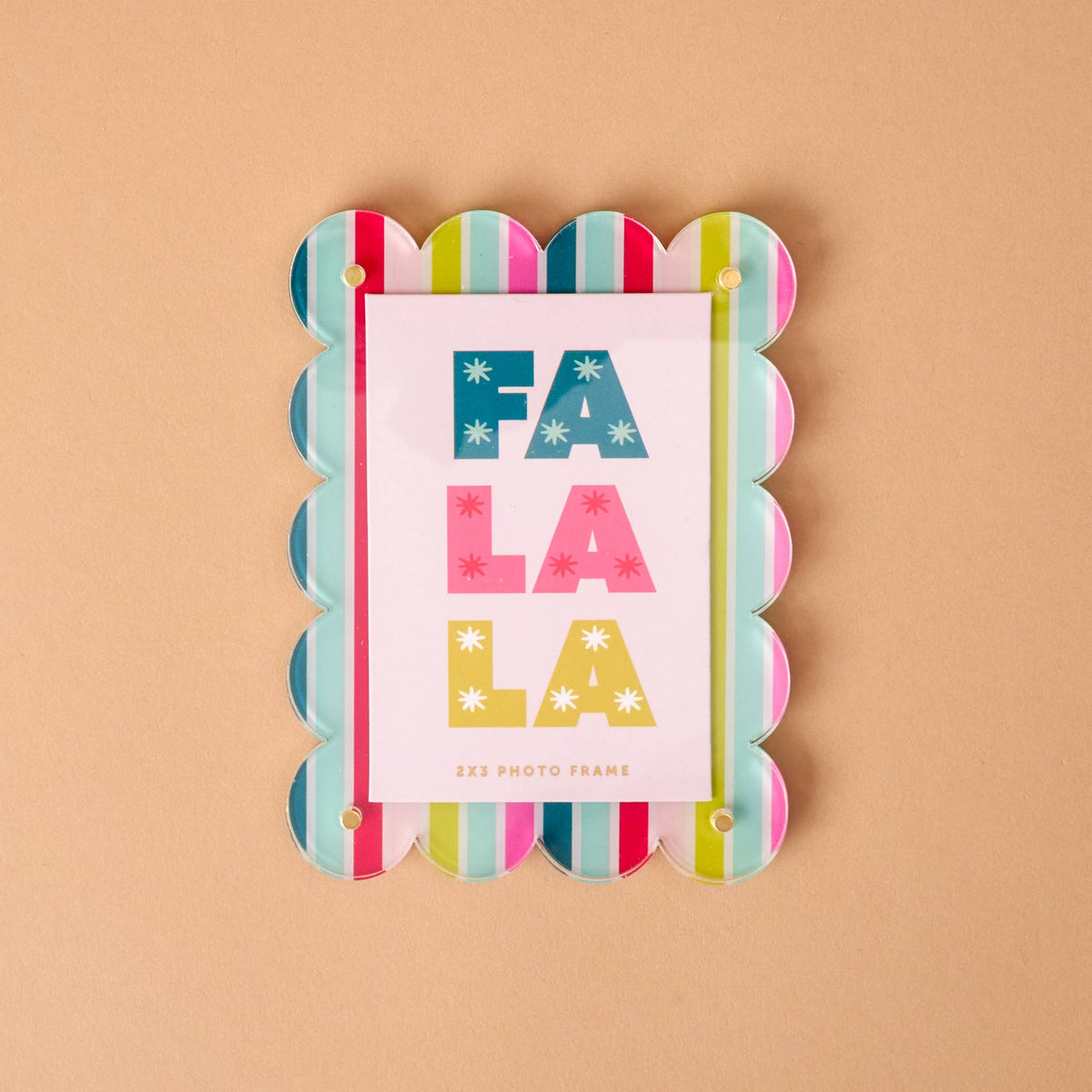 Mini Acrylic Picture Frame, Fa La La