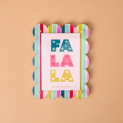 Mini Acrylic Picture Frame, Fa La La