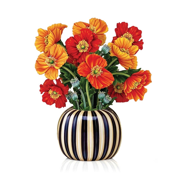 Mini French Poppies - Pop-up Greeting Cards