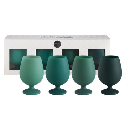 Unbreakable Silicone Wine Glasses-Misletoe
