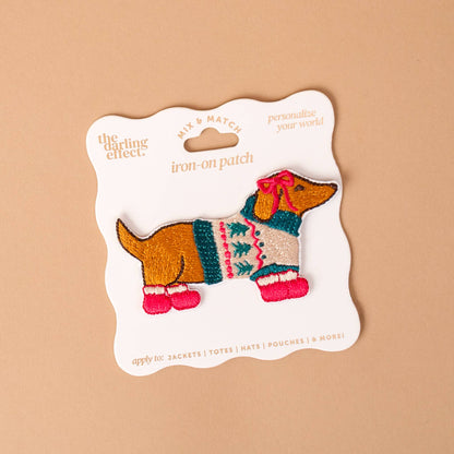Mix & Match Iron-On Patch, A pink Be Kind patch on its patch card, with BE KIND spelled out in bold pink lettering.