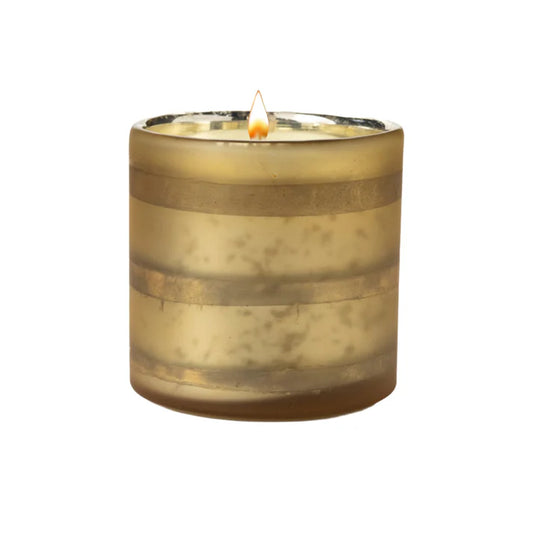 Orange Vanilla Mercury Striped Gold Candle