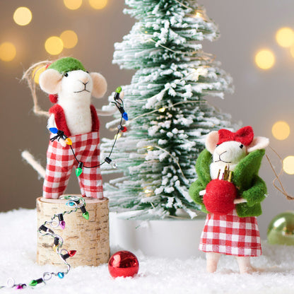 6" Pajama Mice Ornament product photo