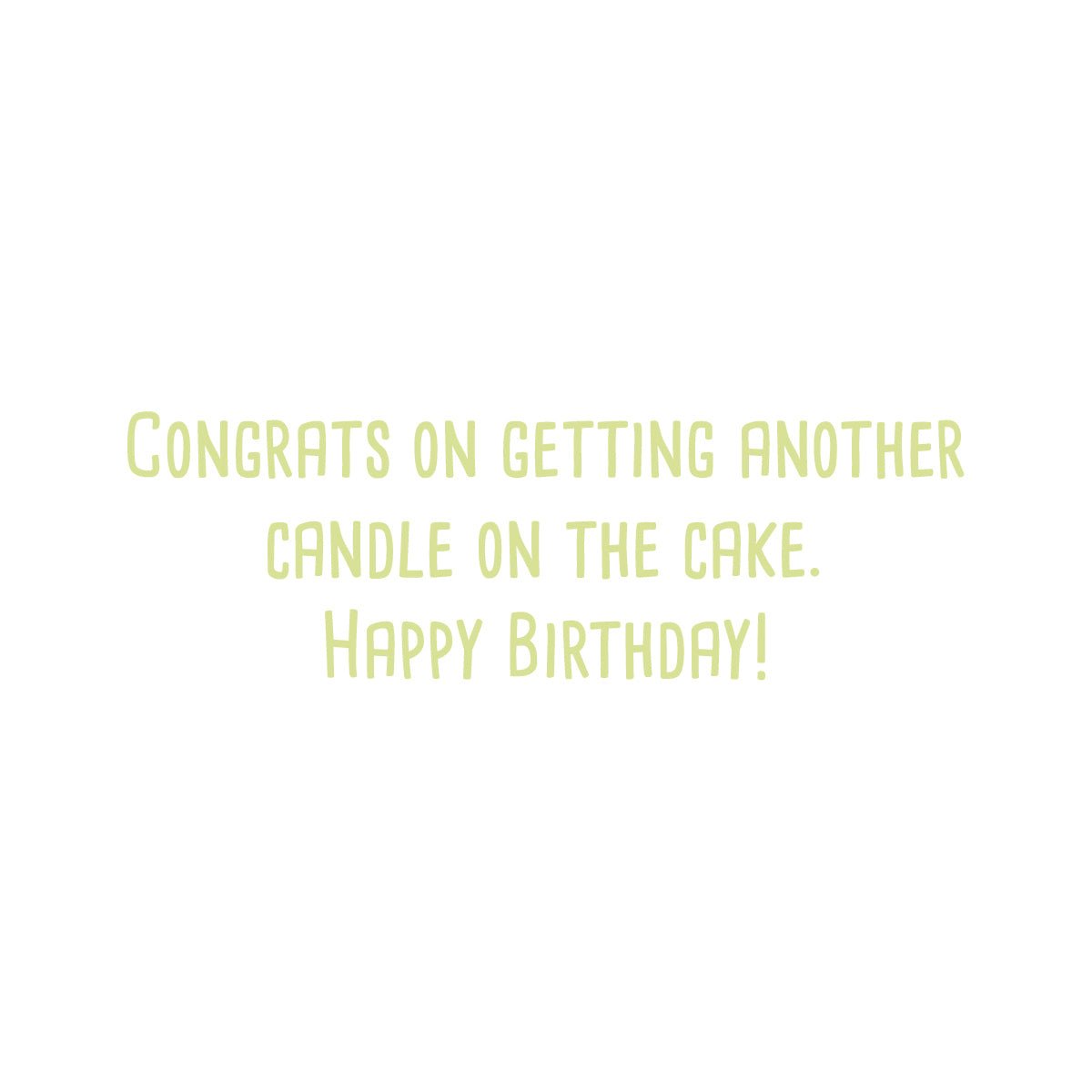 Party Hat Handmade Card, A white card with a die-cut party hat window filled with colorful confetti, silver holographic foil Happy Birthday text, and pom-pom tip-ons, shown with its envelope.