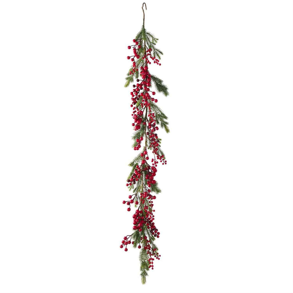 Pine & Red Berry Garland, 60 Inch