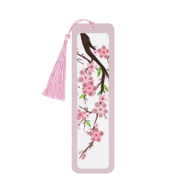 Cherry Blossoms Handmade Quilled Paper Bookmark