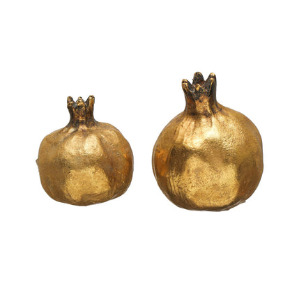 Resin Pomegranate, Antique Gold Finish