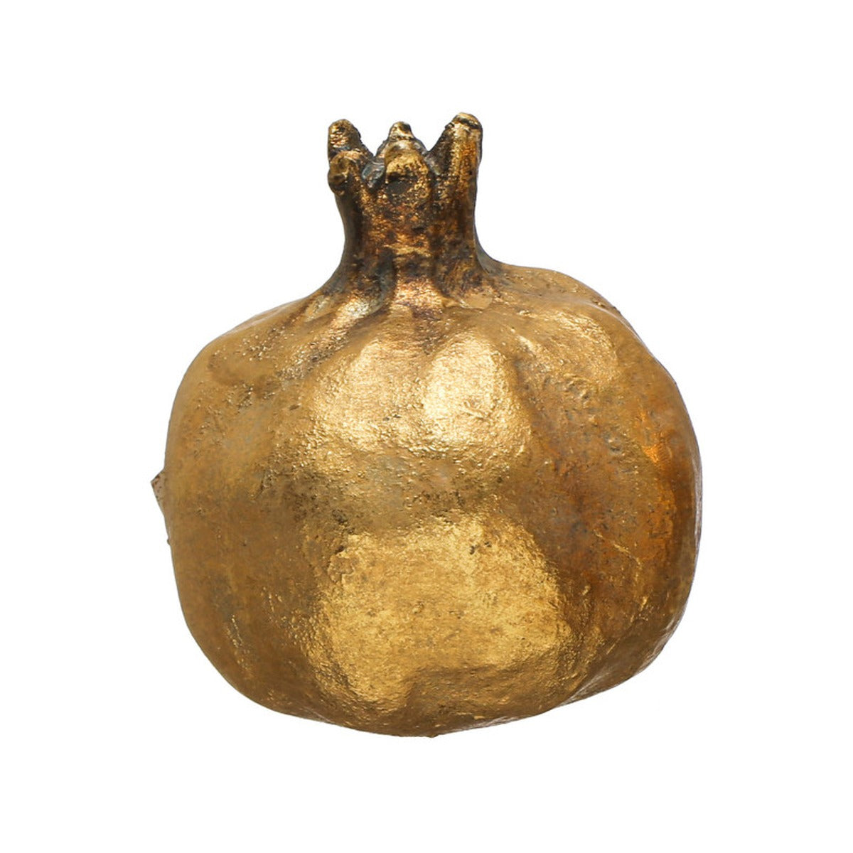 Resin Pomegranate, Antique Gold Finish, Small