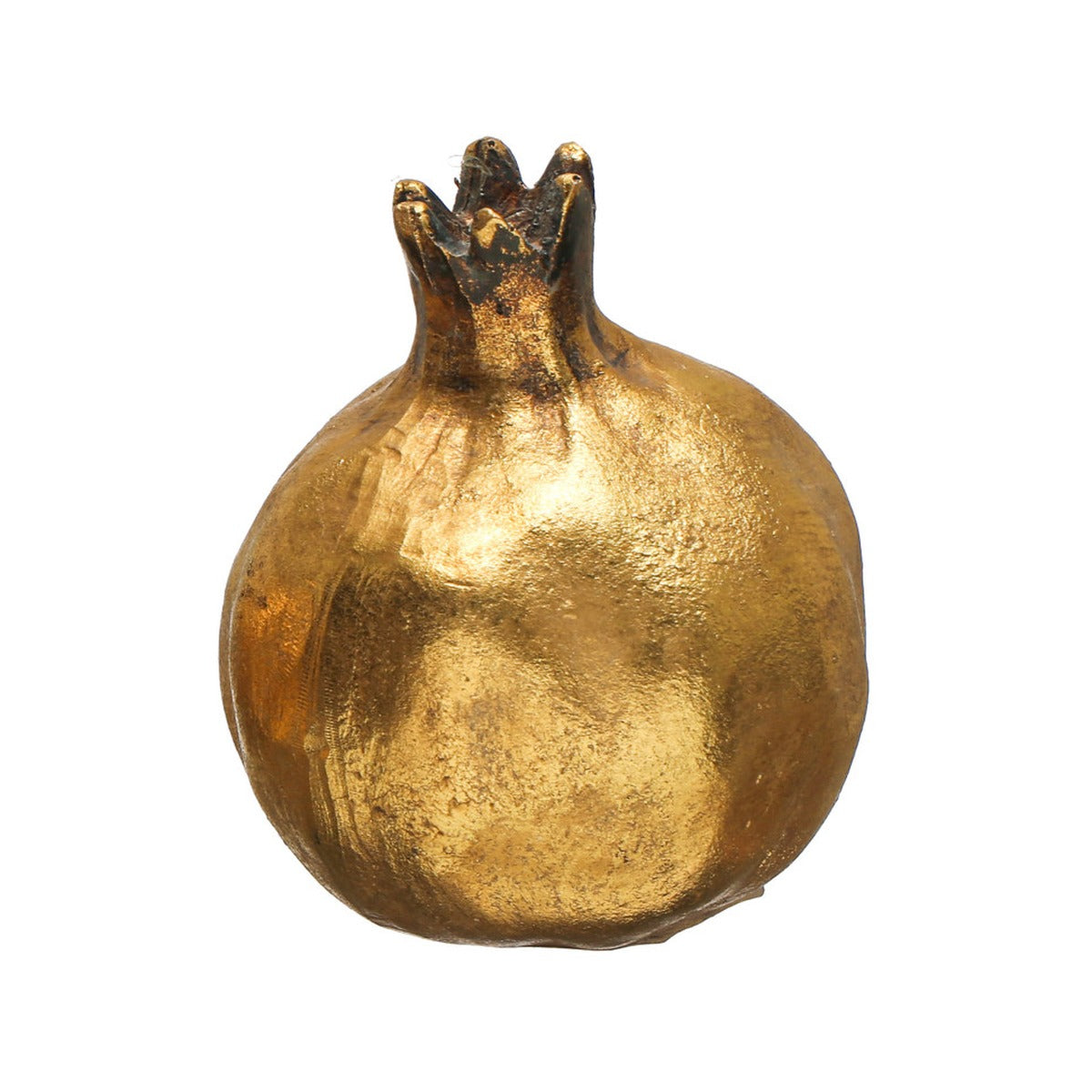 Resin Pomegranate, Antique Gold Finish, Large