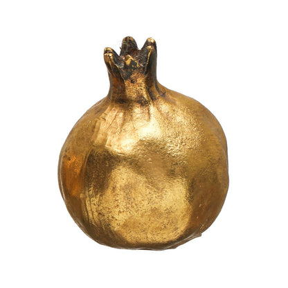 Resin Pomegranate, Antique Gold Finish, Large