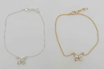 Jeweled Butterfly Anklet
