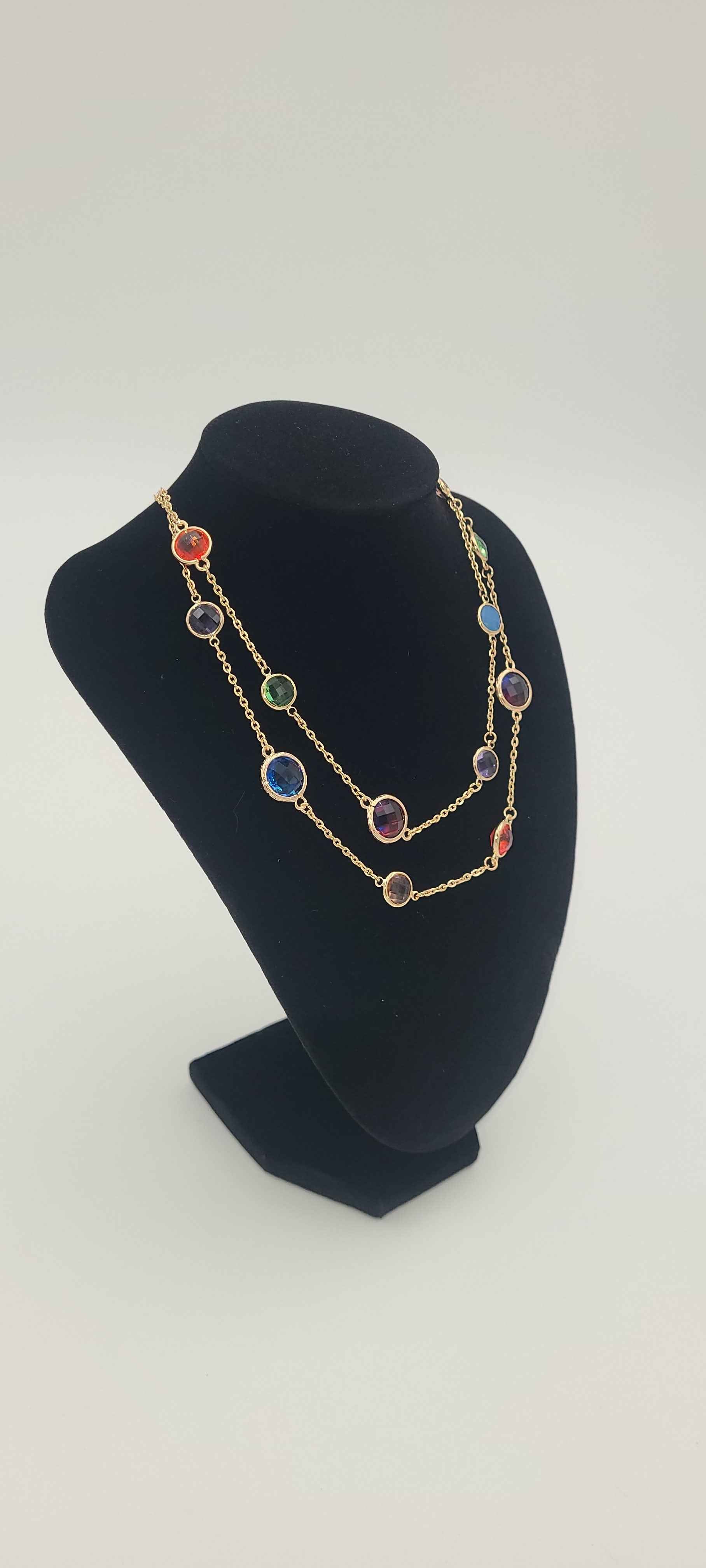 Colored Glass Necklace