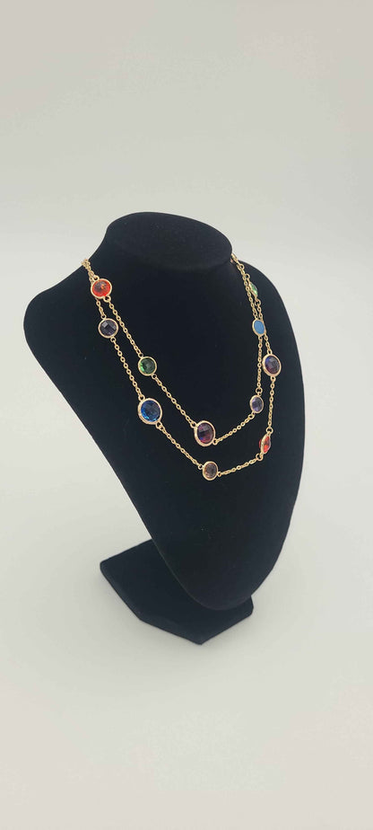 Colored Glass Necklace