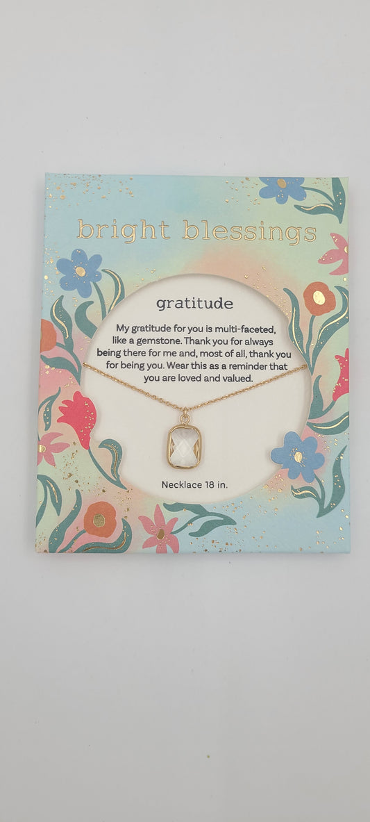 Gratitude Necklace - Bright Blessings