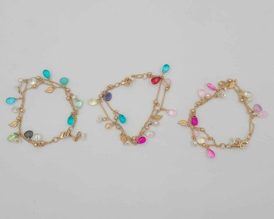Dainty Glass Bead Bracelet