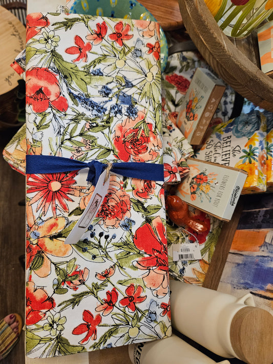 Ruby Garden Table Runner