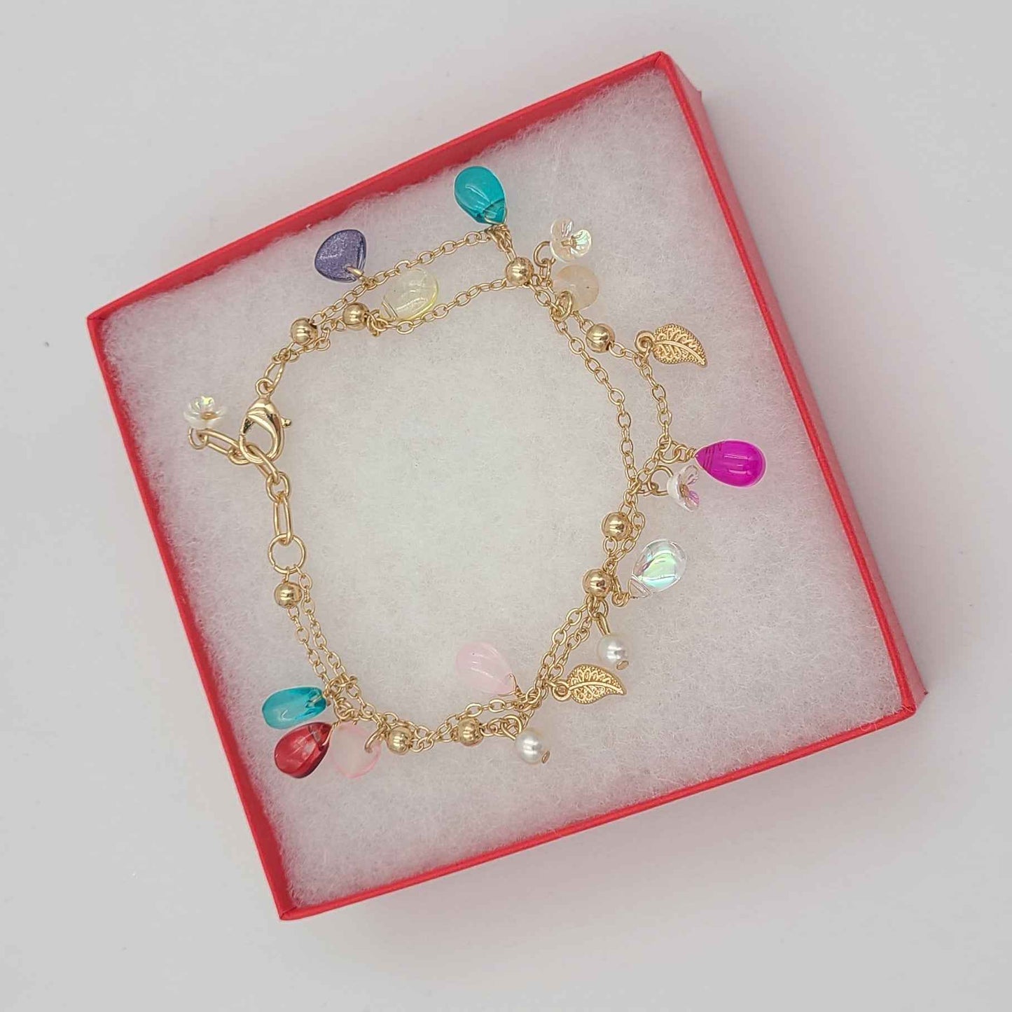 Dainty Glass Bead Bracelet