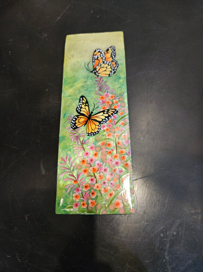 Monarch Butterflys Long Capiz Box