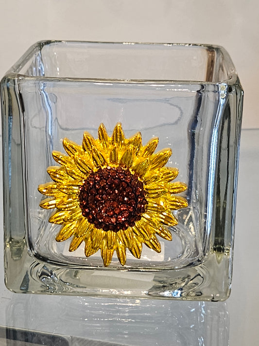Sunflower 4" Candle Holder