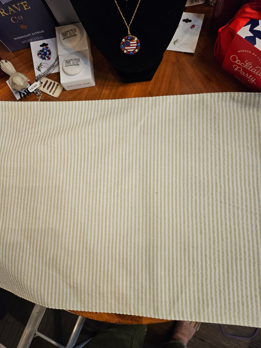 Green Seersucker Placemat