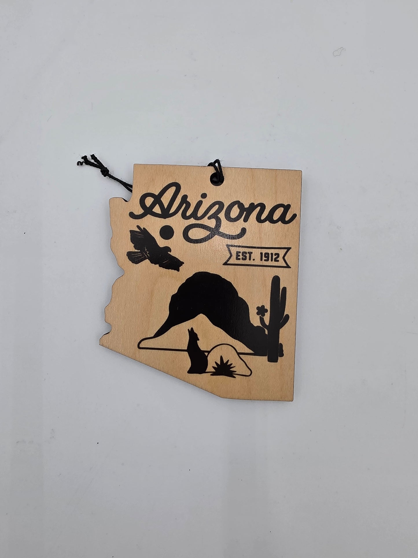 Arizona wooden ornament