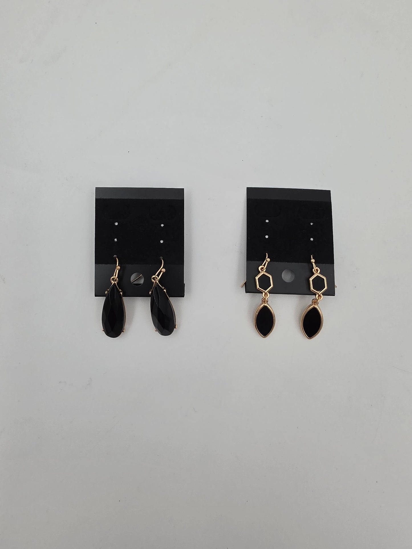 Black & gold earrings
