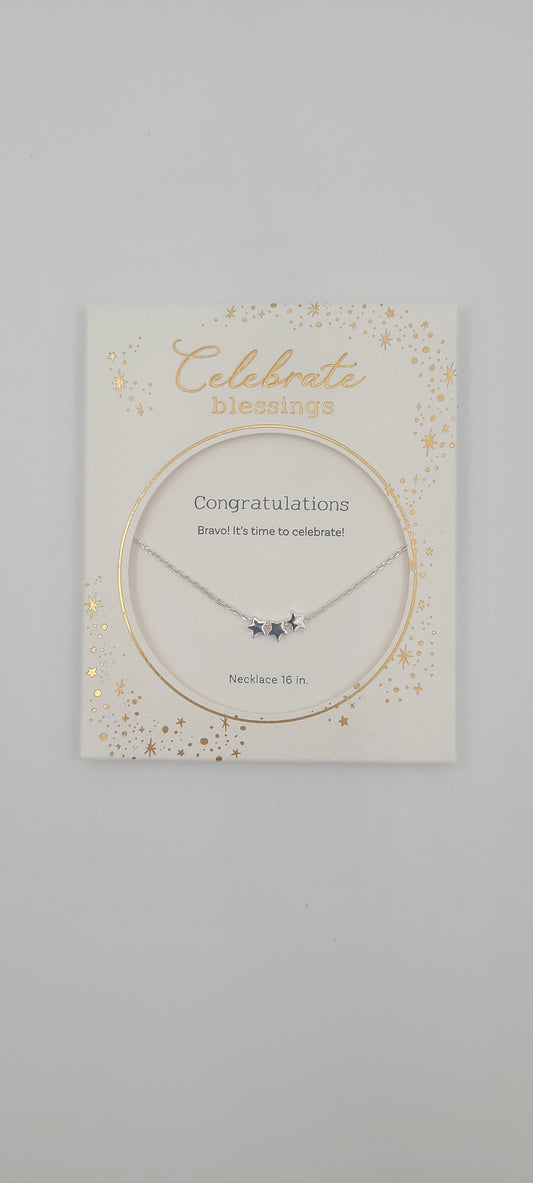 Celebrate Blessings Necklace - Congratulations Star Necklace