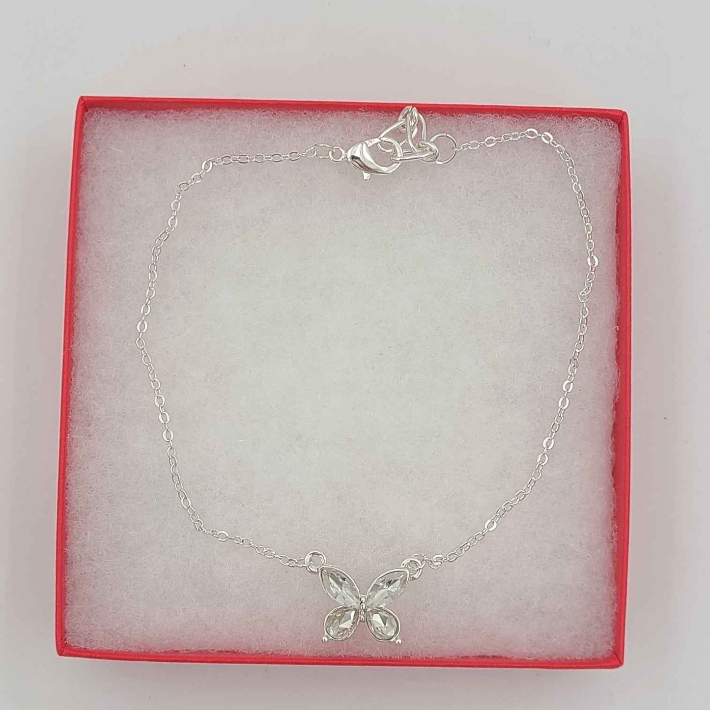 Jeweled Butterfly Anklet