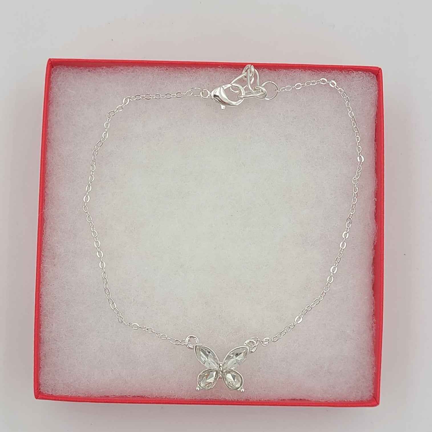 Jeweled Butterfly Anklet