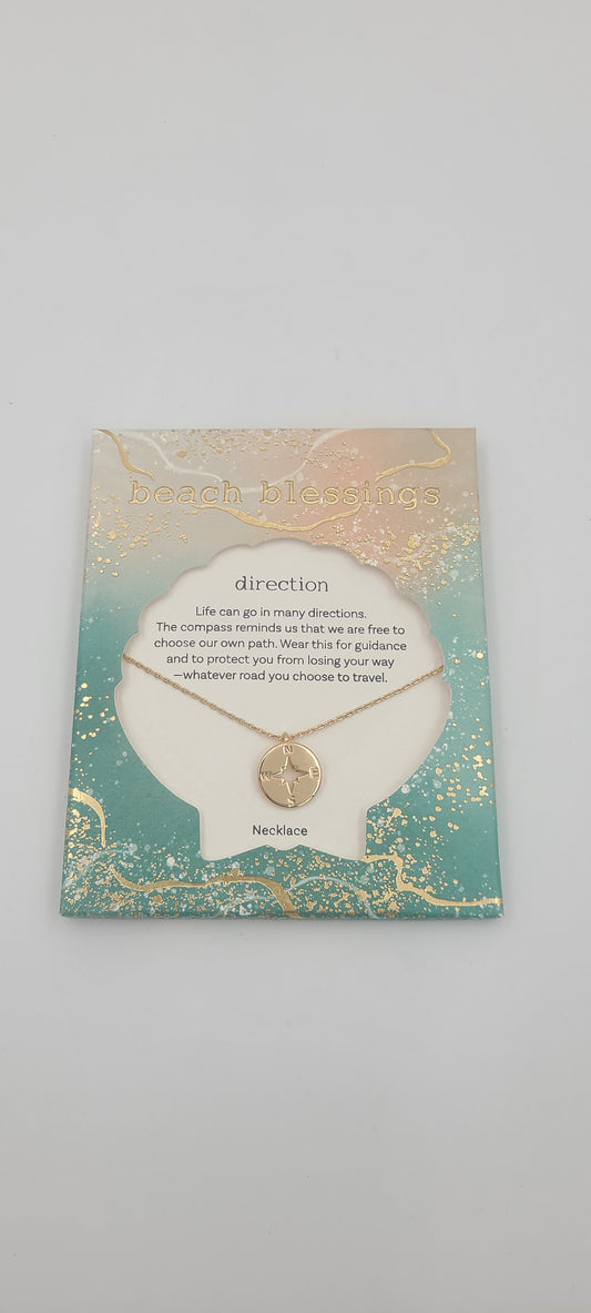 Direction Compass Necklace - Beach Blessings
